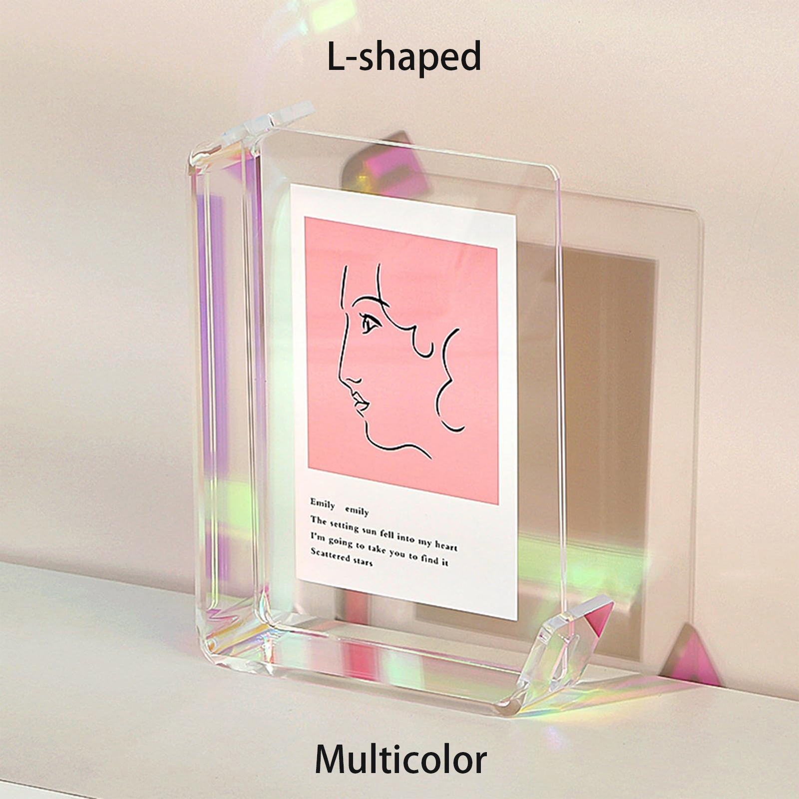 Transparent Acrylic Picture Frame 6-inch Floating Photo DIY photo frame party Ornament home decor christmas decorations