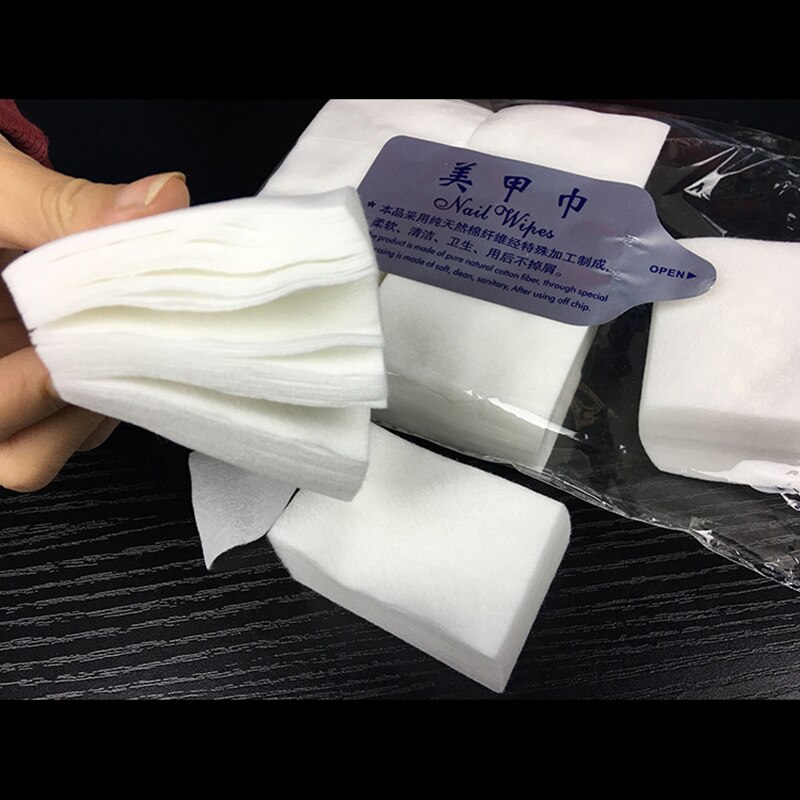 900 Stks/zak Nail Art Speciale Gereedschap Katoen Nagellak Verwijderen Handdoek Reiniging Gel Wattenschijfje