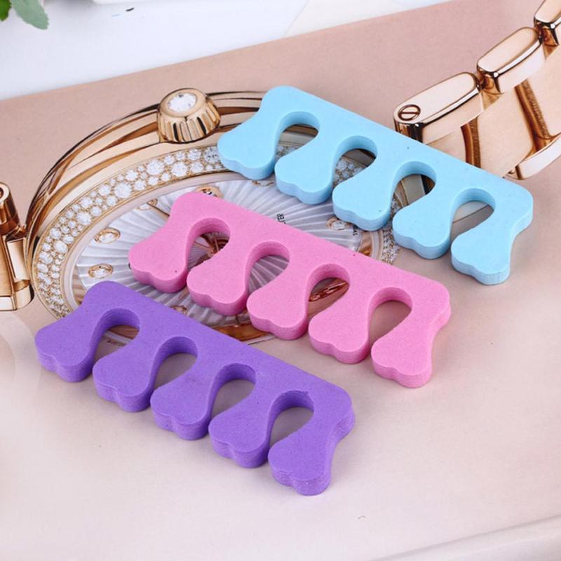 Nail Tool Sponge-toe Device Finger-pointing Toe Splitter Fingers Color Chuck Toe Center Device Peach Random M3T9