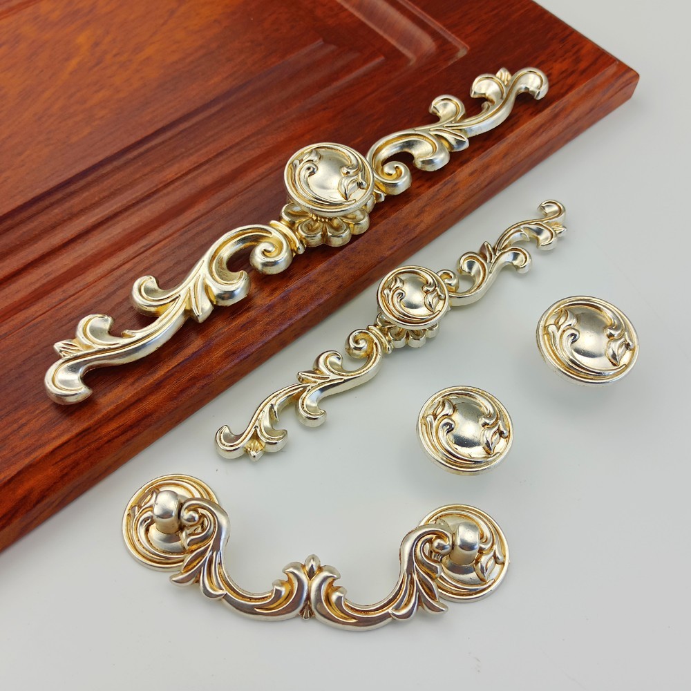 European Style Handles For Furniture Kitchen Cabinets Door Drawer Table Knobs Wardrobe Cupboard Desk Bronze Handle Dresser Pulls