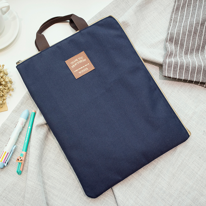Organizador de documentos A4, maletín de nailon impermeable para hombre y mujer, bolso de oficina funcional, porta documentos, Maletín de negocios
