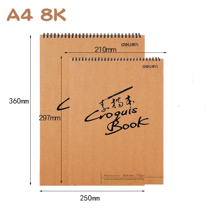 Art sketch book coloring book sketch book picture book hand-painted children's picture book diy sketch doodle picture book