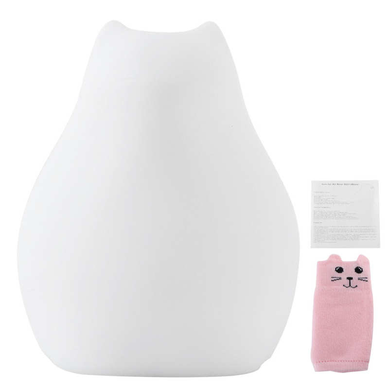 Warm Water Zak 300Ml Leuke Water Bag Zachte Siliconen Koud Water Fles Warm Water Flessen: WHITE