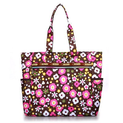 Vrouwen Nylon Bloem Boodschappentas, Grote Capaciteit, Waterdicht, Lichtgewicht, Land Stijl, leisure Of Reizen, Mode,: 6