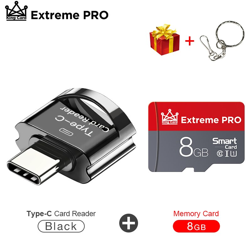 USB portatile 3.0 tipo C lettore di schede USB-C TF Micro SD OTG adattatore tipo-c scheda di memoria 8GB-256GB per Samsung Macbook Huawei LeTV: 8GB