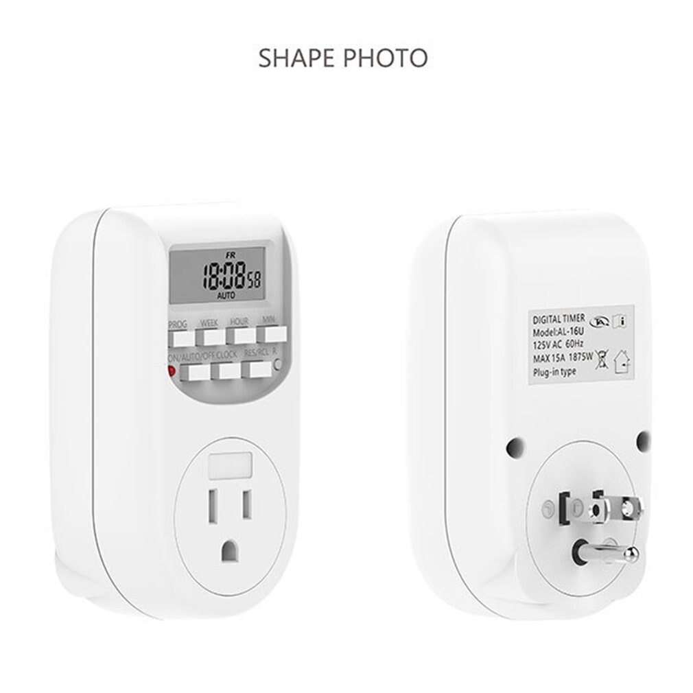 Multi-function Timing Socket Infinite Programmable Plug-in Digital Timer Three-prong Socket For Home Appliances