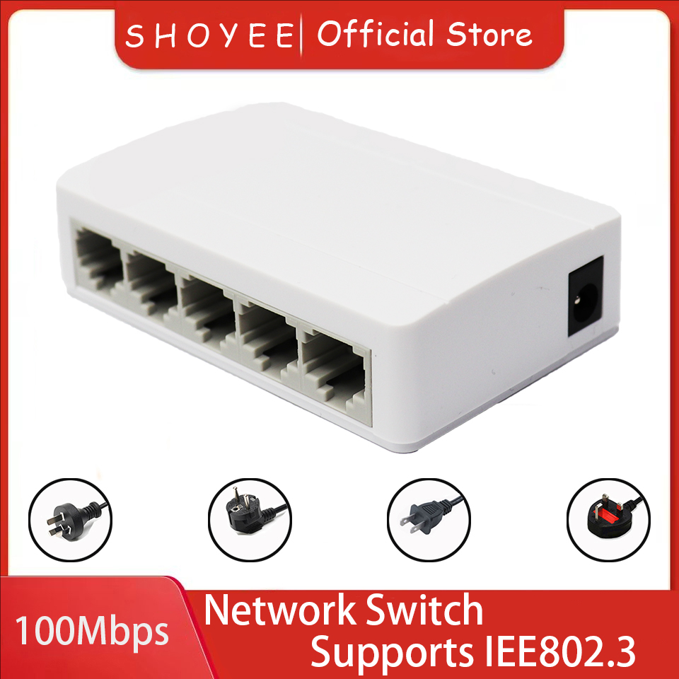 5 Port Gigabit Ethernet Switch 10/100/1000Mbps Desktop Network Switch, Plug & Play, Auto MDI/MDIX, RJ45 LAN Hub for Home Office