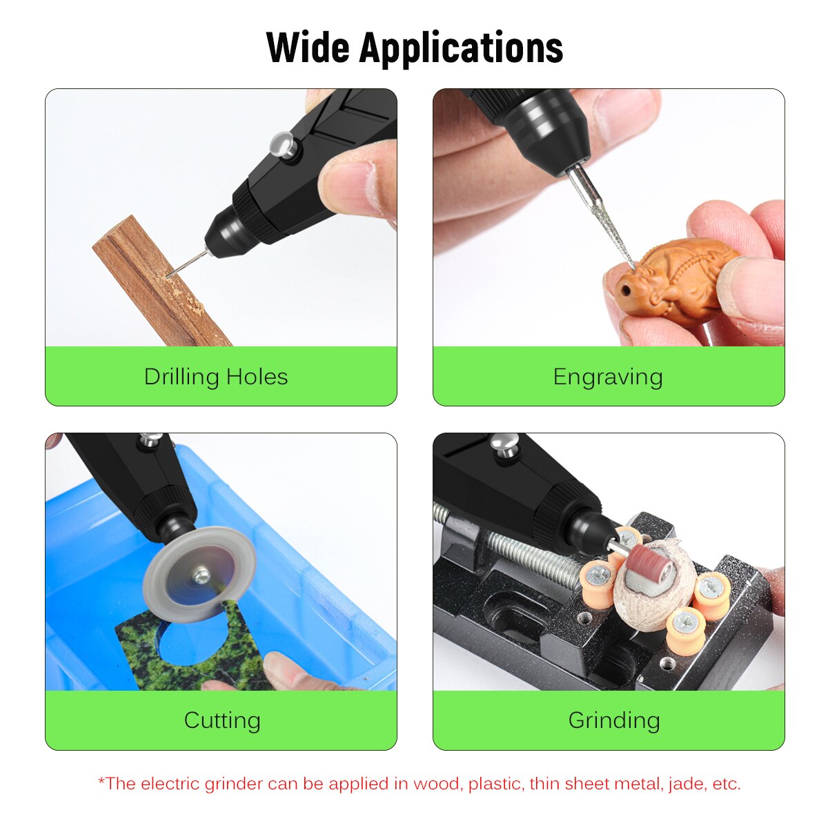 Cordless Rotary Tool Electric Grinder Mini Rechargeable Cordless Electric Grinding Polishing Drilling Cutting Engraving Machine