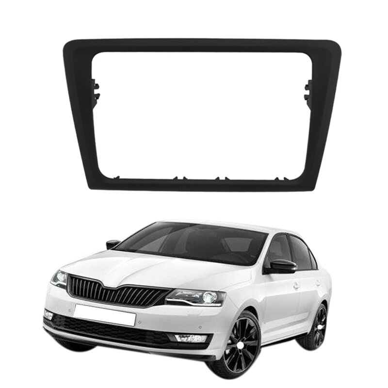 2Din Car Radio Panel Fascia for Skoda Rapid Stereo Fascia Frame Panel Dash Mount Kit Adapter Trim Bezel Fascia