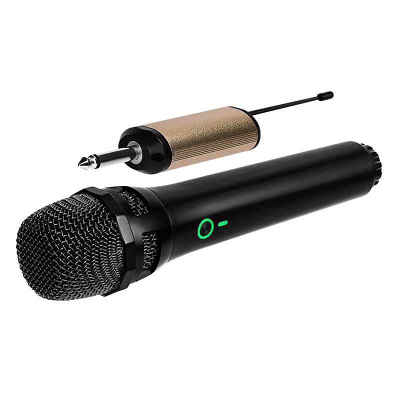 Wireless Dynamic Microphone, UHF Cordless Microphone System with Portable Receiver for House Parties,Karaoke, Meeting Microphone: Default Title