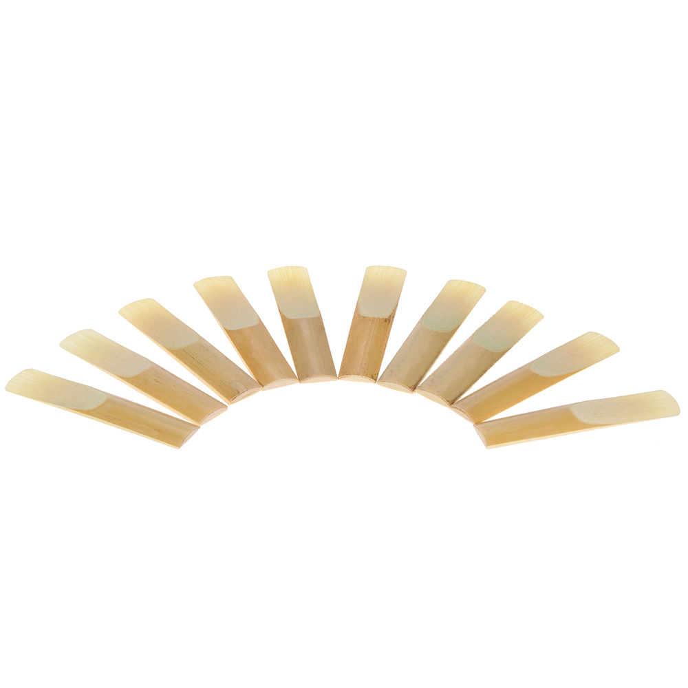 Ammoon 10Pcs Sterkte 1.5 / 3.0 Bamboe Rieten Bb Tenor Saxofoon Sax Accessoires