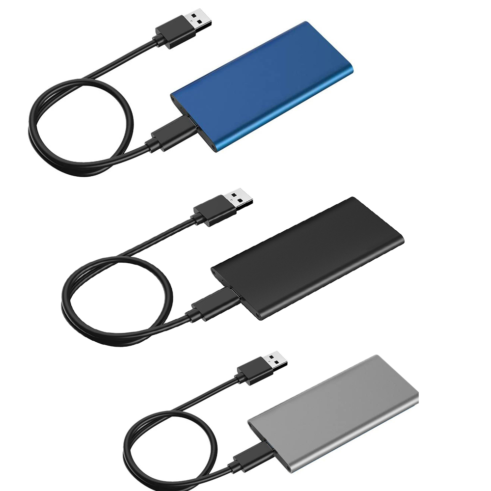 mSATA auf USB 3.1 SSD-Gehäuse-Adaptergehäuse mit USB-Typ-C-Schnittstelle für 30 x 50 mm/30 x 25 mm mSATA interne Solid-State-Festplatte