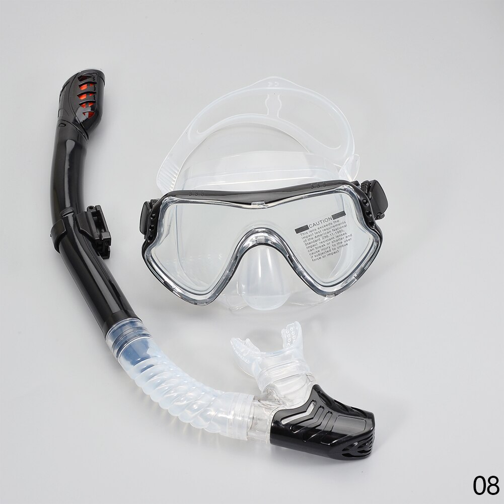 Professionelle Tauchen Masken Schnorcheln Set Erwachsene Silikon Rock Anti-Fog Goggles Gläser Schwimmen Angeln Pool Ausrüstung: 08