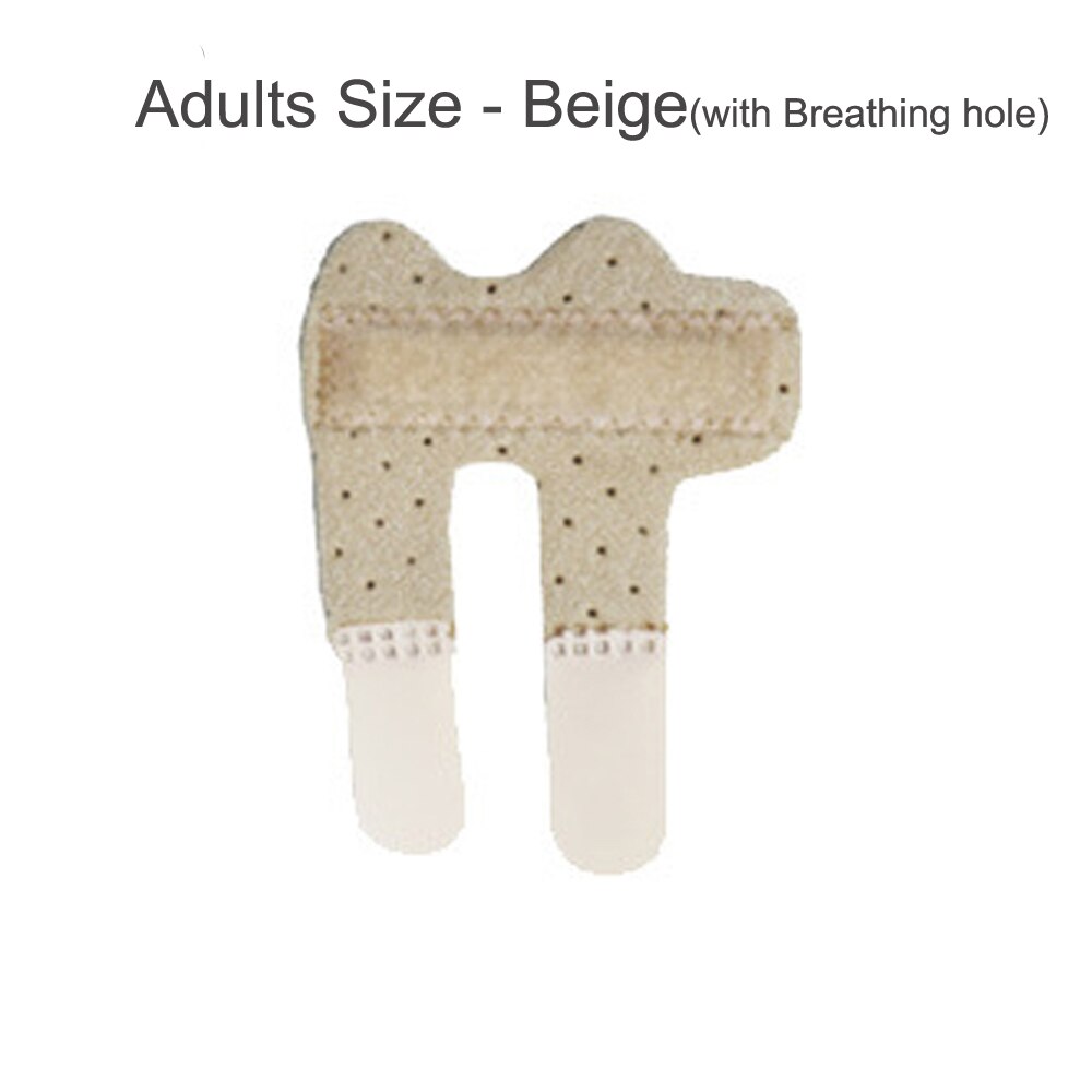 Trigger Finger Splint Supports Brace for Middle Ring Index Thumb Pinky Breaks Fractures Hands for Arthritis Pain Sport Injuries: Adults - Beige(hole)