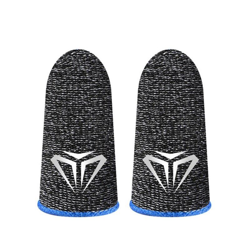 Funda para el dedo para Gaming, a prueba de sudor, guantes transpirables para los dedos, para juegos móviles, pantalla táctil: Blue