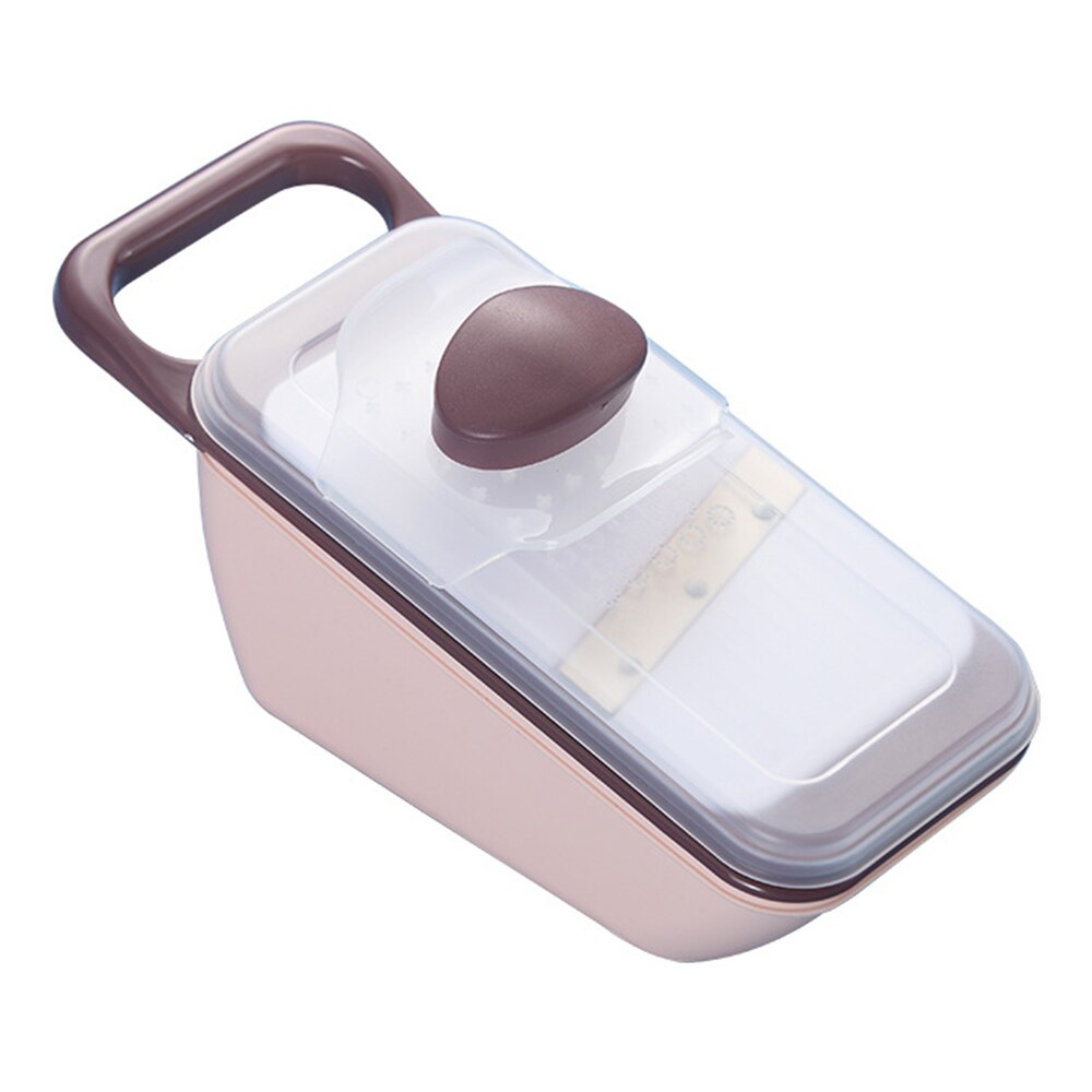 Multifunctionele groentesnijder, rasp, fruitsnijder, aardappelschiller, wortelrasp, keukenaccessoires, mand, groentesnijder: Roze