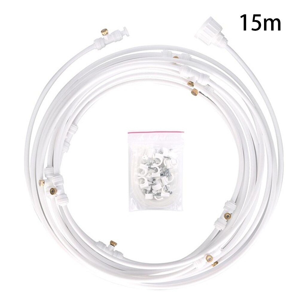 Tuin Spray 6M 9M 12M 15M 18M Irrigatie Sproeier Wit Gazon Patio Kas Zwarte Tuin tool Koelsysteem Kit: A10