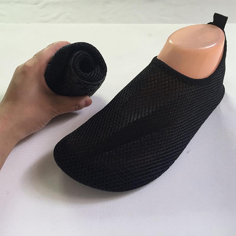 Zapatos de agua planos Unisex para adultos, zapatos de playa con cojín suave para natación al aire libre, zapatos elásticos para buceo en la costa, zapatos para amantes del agua para baile