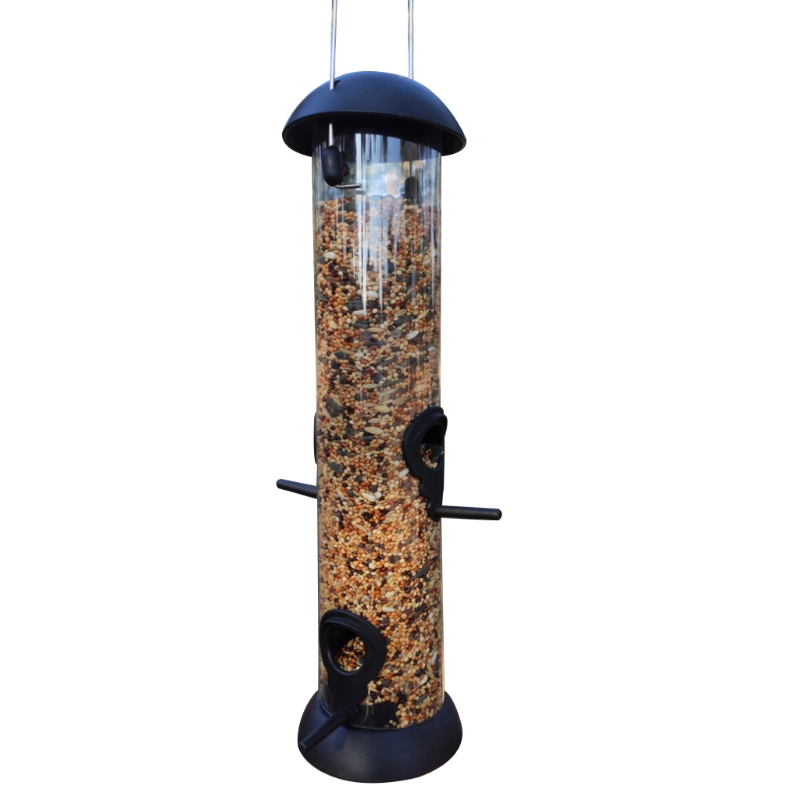 Hanging Wild Bird Seed Feeder Bird Food Dispender Outdoor Garden Feeding Tool
