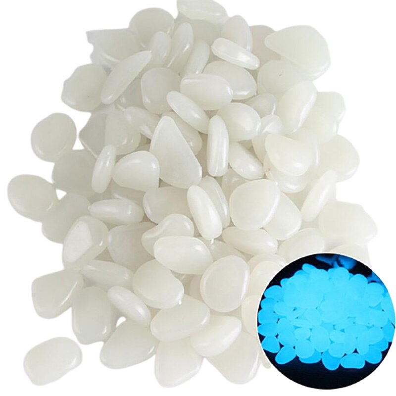 50Pcs Luminous Stone Rock Glow In The Dark Decorative Stones for Garden Outdoor Yard Lawn Aquarium Decor Luminous Pebbles: 5