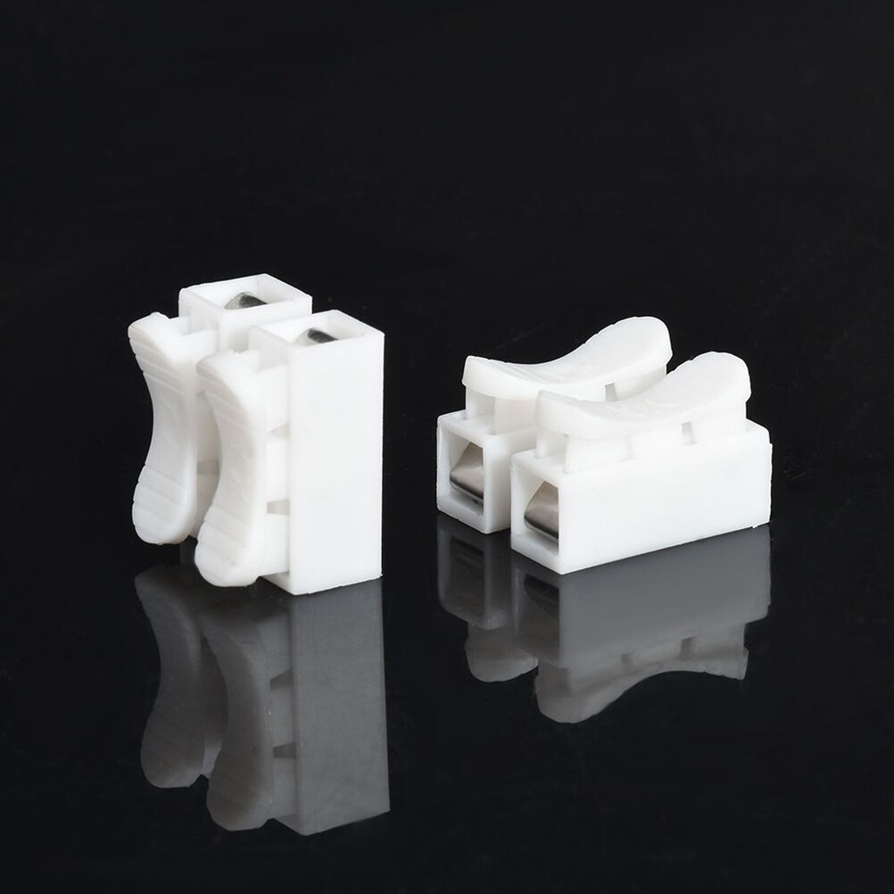 30 connecteurs de câbles électriques à verrouillage rapide  ch2 2 broches pour une épissure facile et sûre dans les fils 20 x 17.5 x 13.5mm