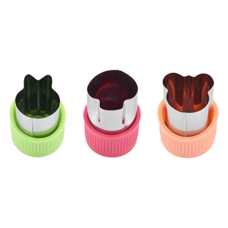 3 pièces/lot légumes Cutter étoile coeur forme Portable légumes outils acier inoxydable cuisine accessoires légumes Cutter: 1