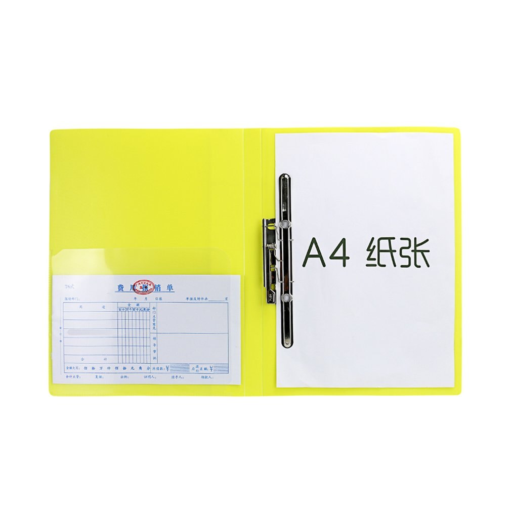 TIANSE TS-1603 carpeta de archivos de papelería de Color sólido tamaño portátil de la oficina de negocios Carpeta de soporte de documentos para papel A4