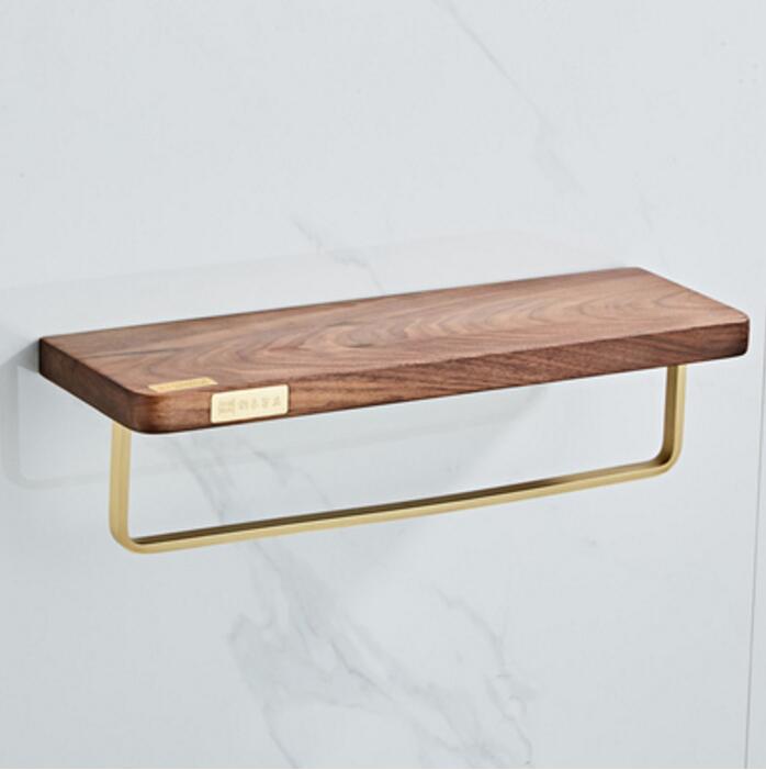 Juego de accesorios de baño, toallero, soporte de papel, barra de toalla, estante de esquina, soporte para escobilla de baño, Set de accesorios de baño dorado cepillado