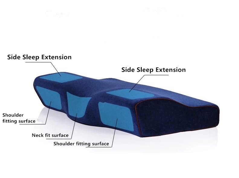 Memory Foam Pillow Neck Massage Ergonomic Curve Cervical Orthopedic Neck Bed Sleeping Head Cushion Pillow