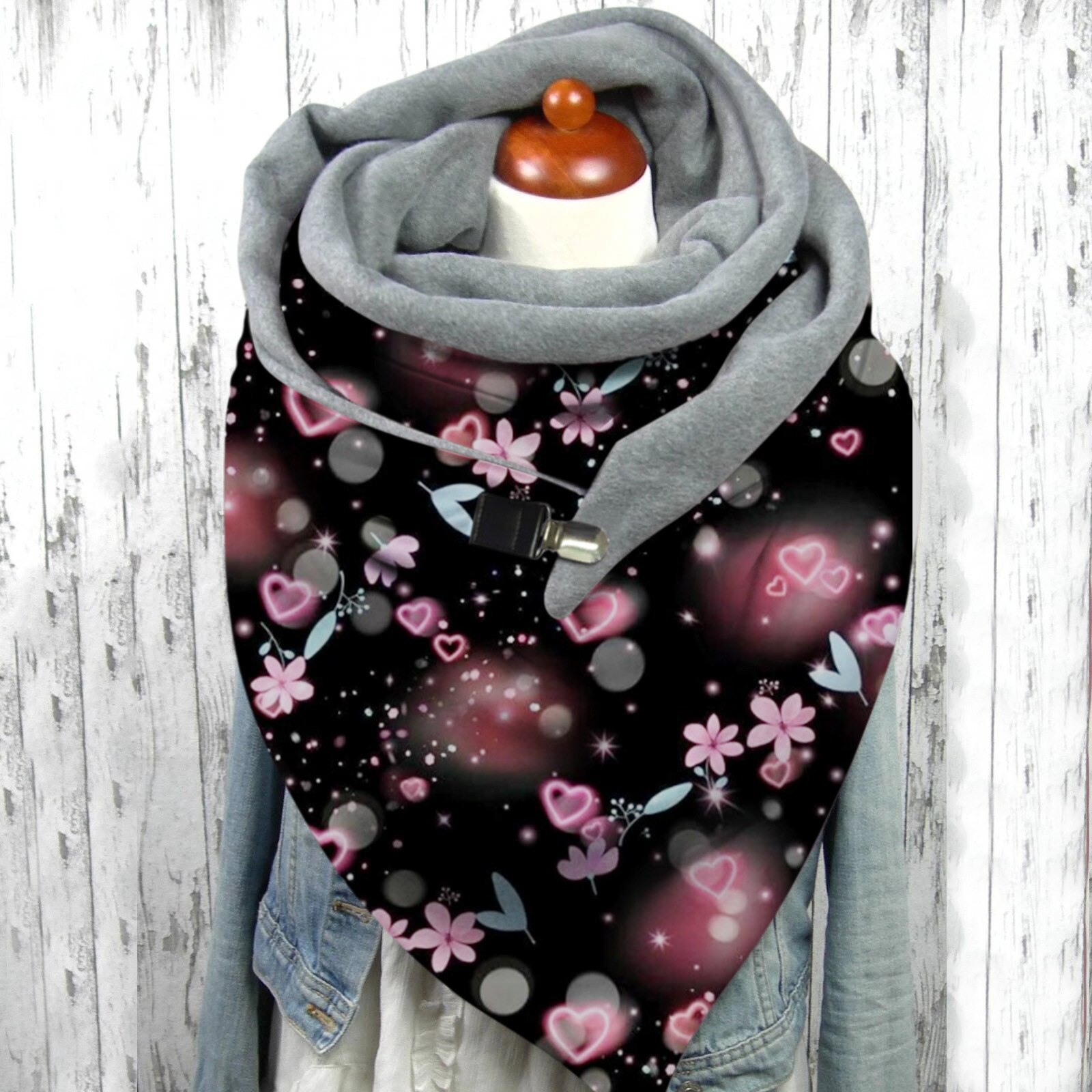 Femmes Hiver Écharpe Papillon Impression Écharpe multi-usages Châle Foulard Cachecol Шарф Женский @ 40: J