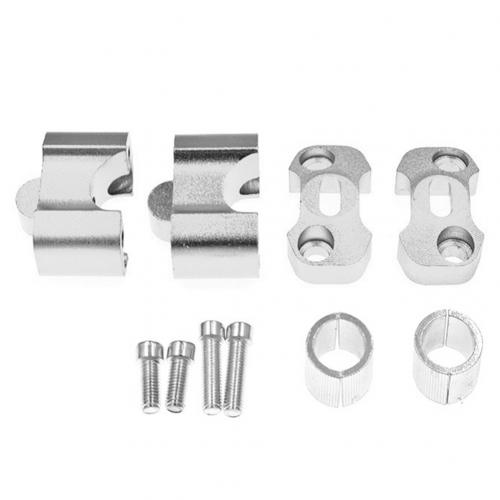 Abrazadera de manillar de motocicleta de aleación de aluminio de 22-28mm, adaptador elevador de extensión, duradero, fácil de instalar, accesorios para motocicleta 1 par