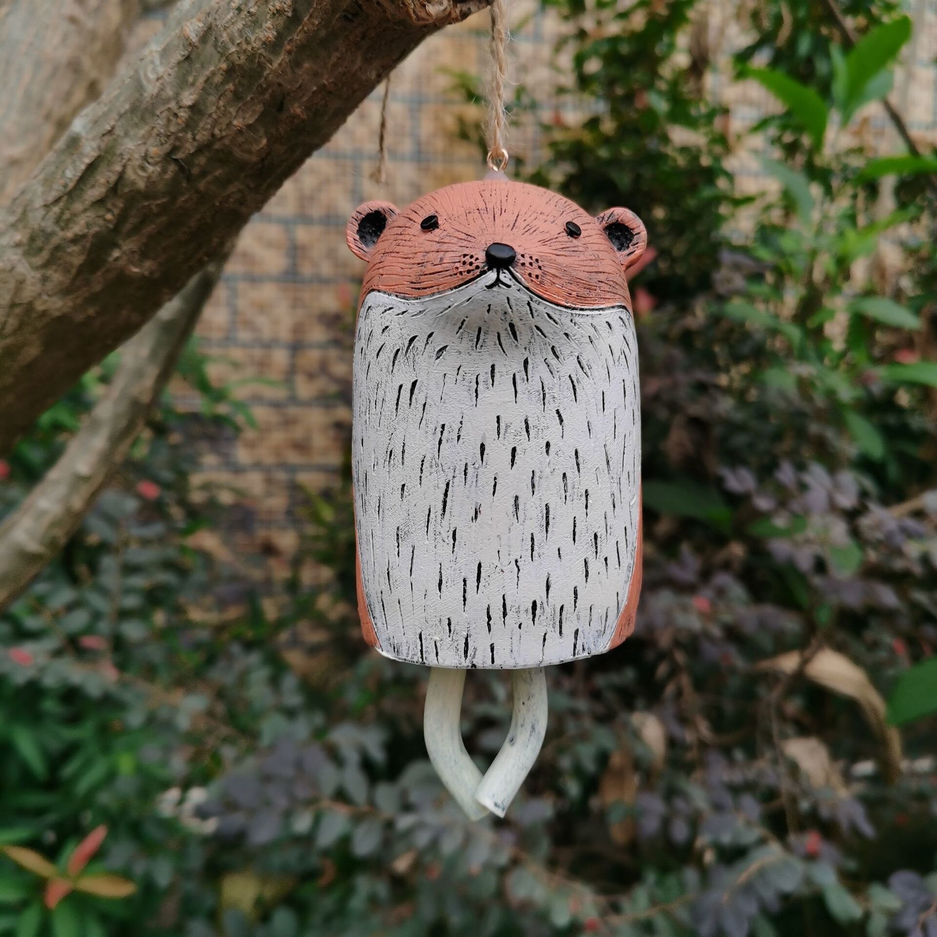 Beautiful Rustic Animal Wind Chimes Room Decoration Baby Room Decor Cute Resin Plastic Animal Wind Chimes: Groundhog