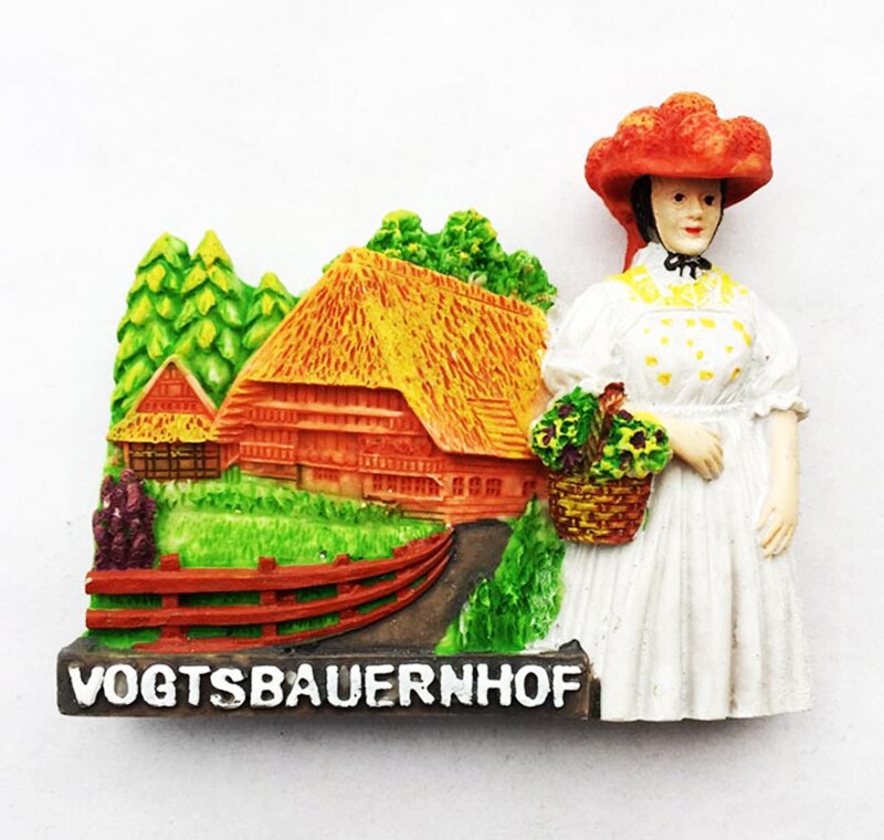 Handmade Painted India 3D Fridge Magnets Tourism Souvenirs Refrigerator Magnetic Stickers