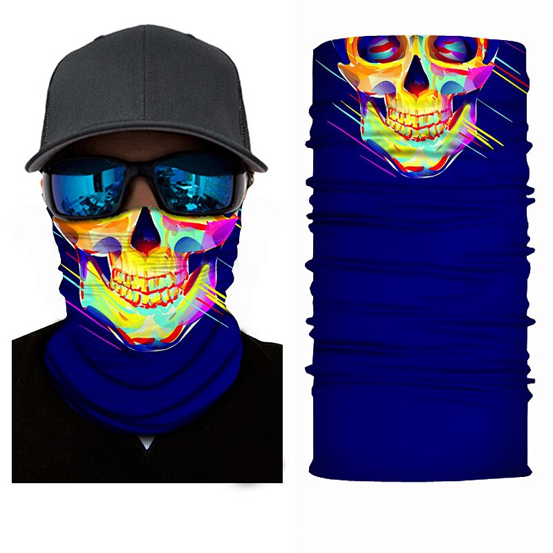 Stirnband Bandana Schädel Gesicht Maske Schal Maske Geist Sturmhaube Masken Radfahren Kopf Schal Nacken Halloween Party Gesicht Maske: 61