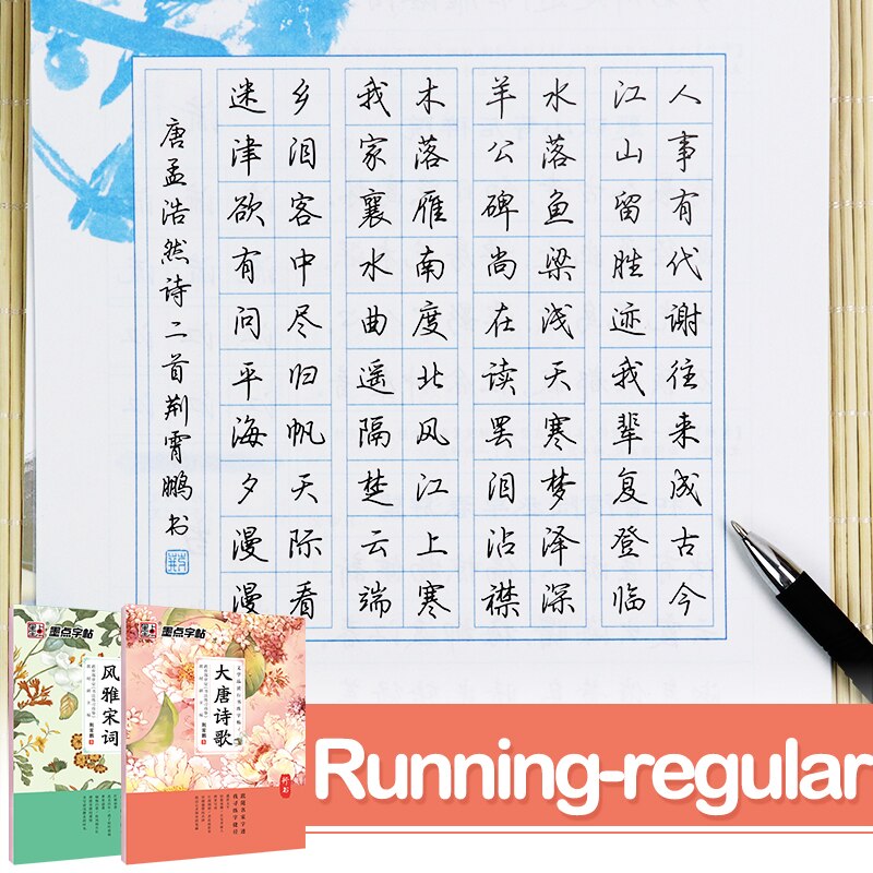 Chinese Schrijven 2 Boeken Literaire Lezen Voor Running Script Kalligrafie Schrift Te Praktijk Modian