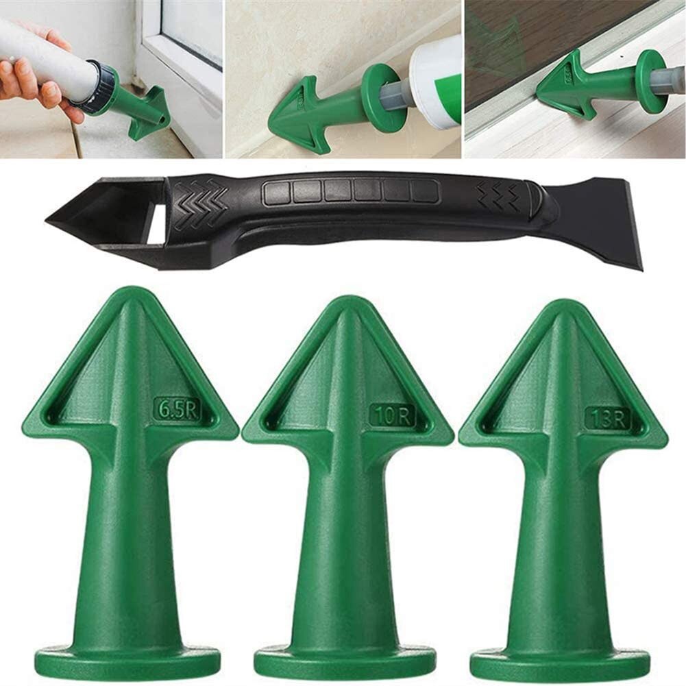 13 in 1 Caulk Nozzle Scraper Set Sealant Angle Scraper Silicone Grout Caulking Finishing Tools #38