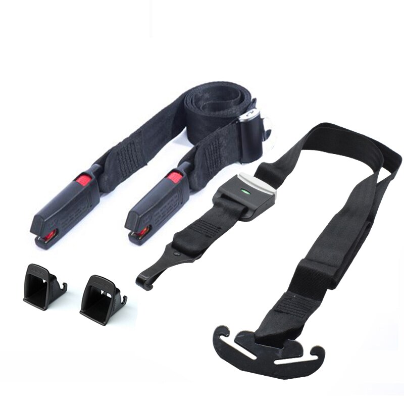 Actualizar Cinturón Conector de ENGANCHE ISOFIX Asiento de Seguridad Del Niño Cinturones de Conexión con ISOFIX Interfaz Ranuras de Guía: set