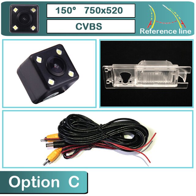 BOQUE 170 gradi 1280x720P HD AHD telecamera retromarcia per auto per Alfa Romeo 147 156 159 166 Brera Giulietta MiTo: C-Dynamic Trajectory