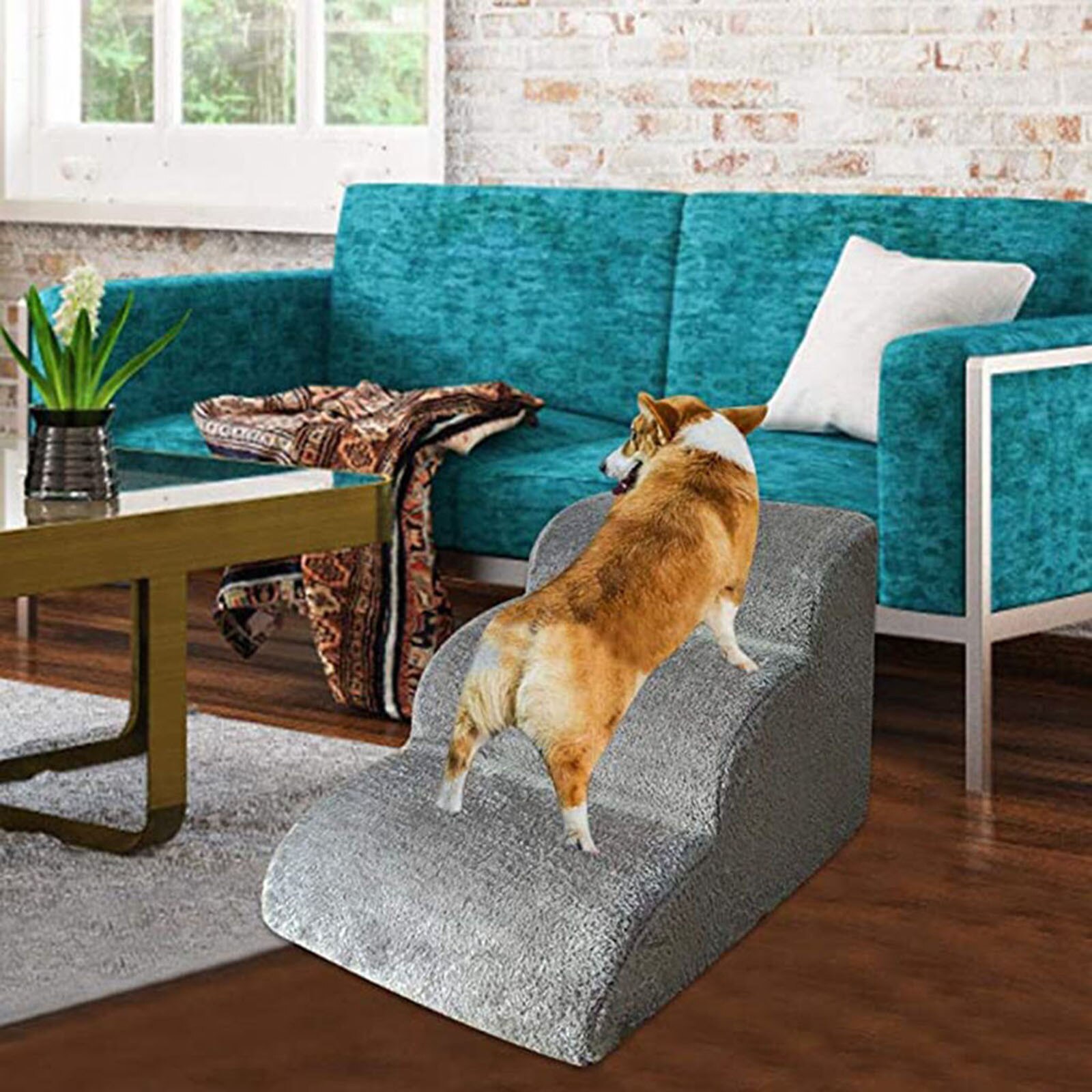 Escalones grandes para interior y exterior para mascotas, escalera para perros, rampa para perros, sofá cama, escalera para perros y gatos