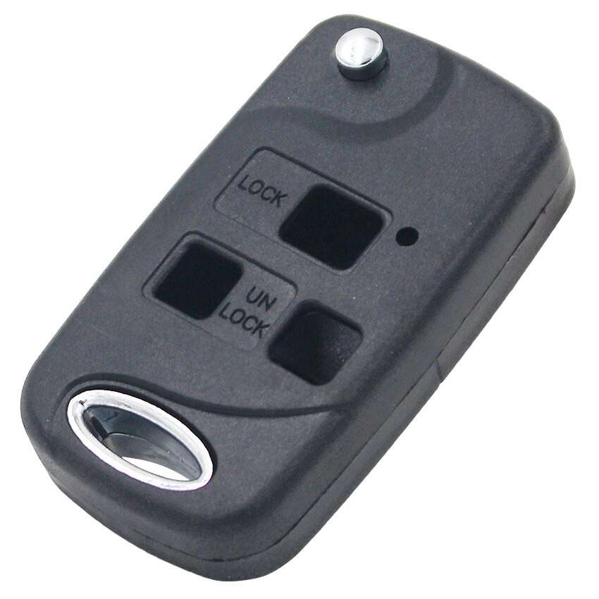 3 Knop Voor Toyota Yaris RAV4 Town Ace Avalon Sienna Flip Fob Key Case Met TOY47 Blade