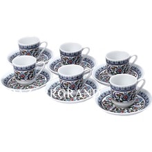 YOUR SET OF FINE PORCELAIN AUTHENTIC HAND PAINT HAND MADE CHIC PATTERNED COFFEE SET