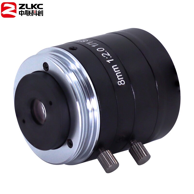 5MP Fa Lens C-Mount 8Mm Diafragma F2.0 1/1.8 &quot;Beeldformaat Machine Vision Lens Surveillance Camera Manual Iris Cctv Lens Megapixel