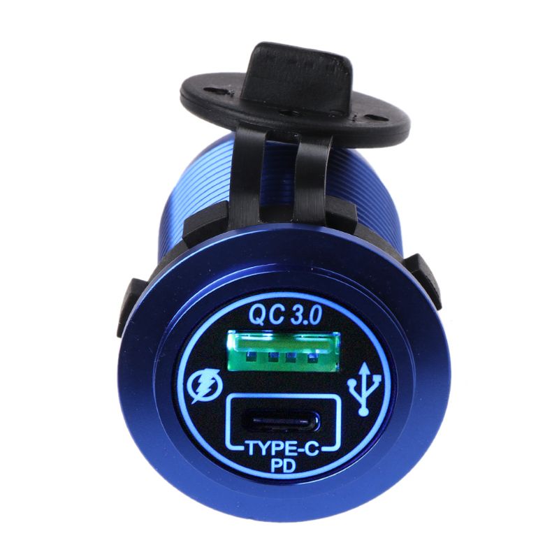 Aluminium-diy-schnellladegerät mit  qc3.0 18w -c- und pd-anschlüssen für samsung-handys und tablets