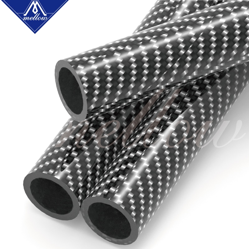 6PCS 3D Printer parts Delta Kossel 6*4mm 100 - 500mm 3K Fiber Carbon Push Rod Parallel Arm Suitable for Mini 5347 k800