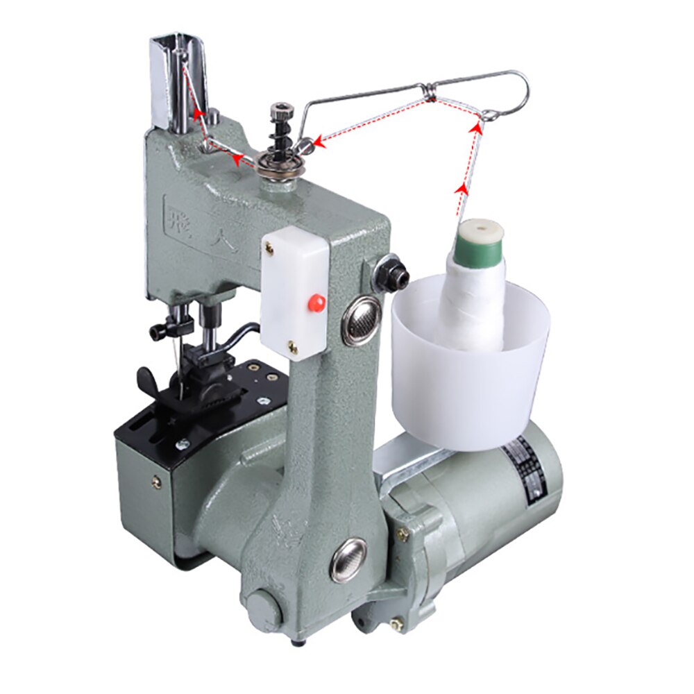 220V Draagbare Elektrische Naaimachine Thuis Geweven Zak Afdichting Rijst Zak Verpakking Machine 130W 12000Rpm GK9-2