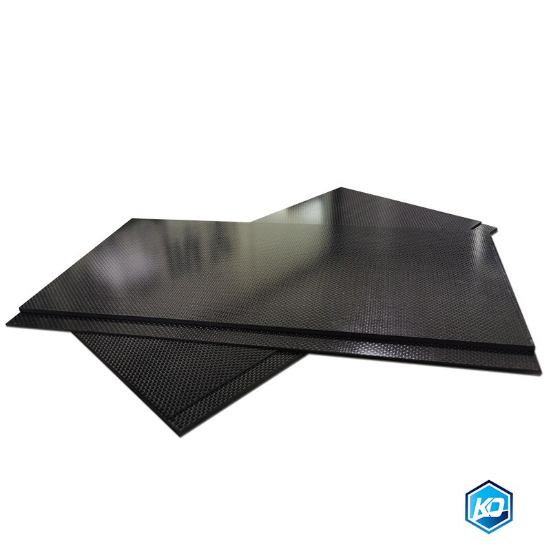 0,5–6 mm, 125 x 75 mm, 3K-Blatt, matt, glänzende Carbonplatten-Tafel-Blätter, Material mit hoher Verbundhärte, Anti-UV-Kohlefaserplatte