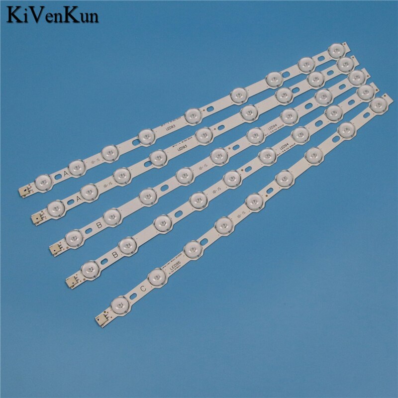 9 lámpara de tira de LED para iluminación trasera para K40DLV2F VES400UN TLK39DLEDSMART DOMUS39D VES390UNDC-01 VES400UNDS03E VES400UNDS01B Bar banda de LED