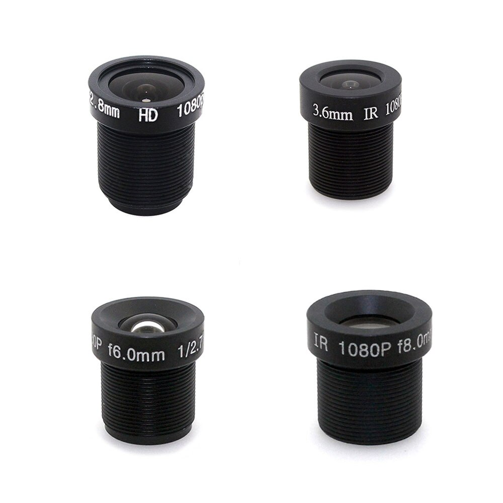 Single PCB Camera Lens CCTV Lens 1080P HD 1/3'' Focus 2.8/3.6/6/8mm M12 X 0.5mm for CMOS CCD Sensor