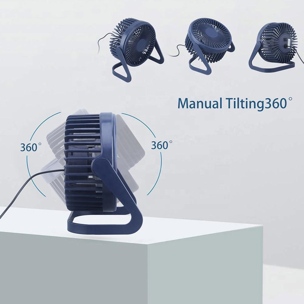 Summer Portable Mini Fan Cooling USB Desktop Fan Mini Air Cooler Rotation Adjustable Angle For Office Household Table Fan