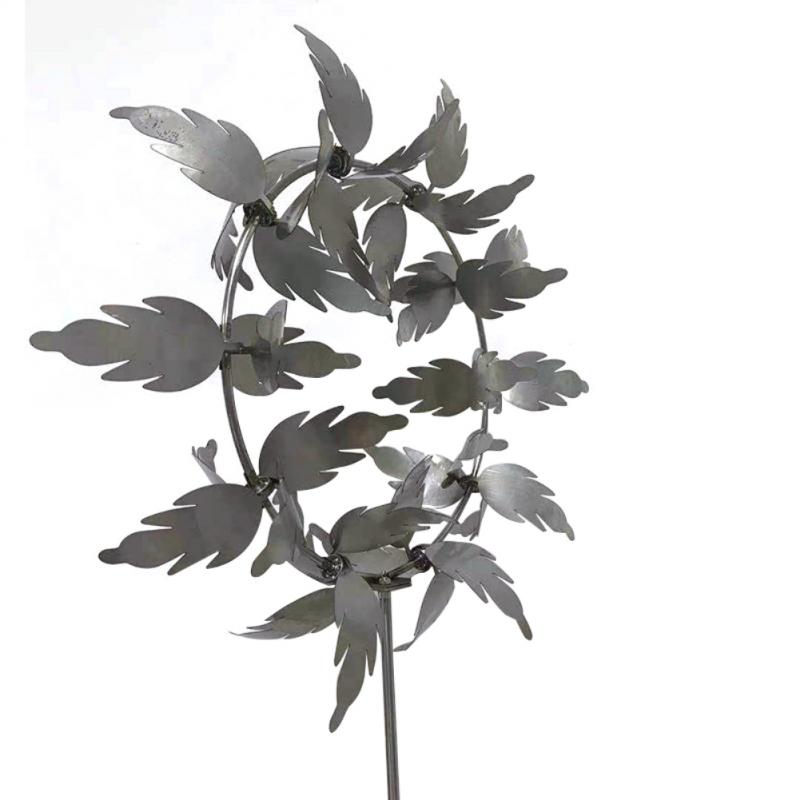 Metal Windmill Wind Chime Outdoor Metal Windmill Nine Bone Windmill Home Yard Patio Lawn Garden Decoration Supplies: A